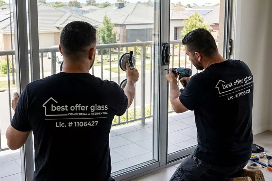 Process of Balcony Glass Door Installation