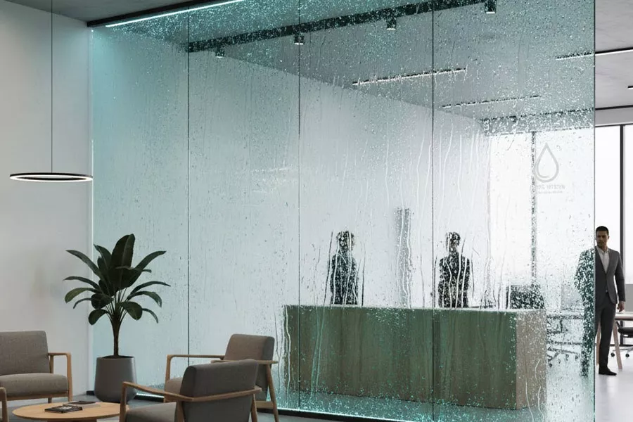 Rain Glass in Office Design