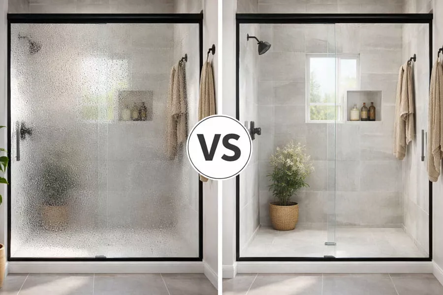 Rain Glass Doors vs Clear Glass Doors