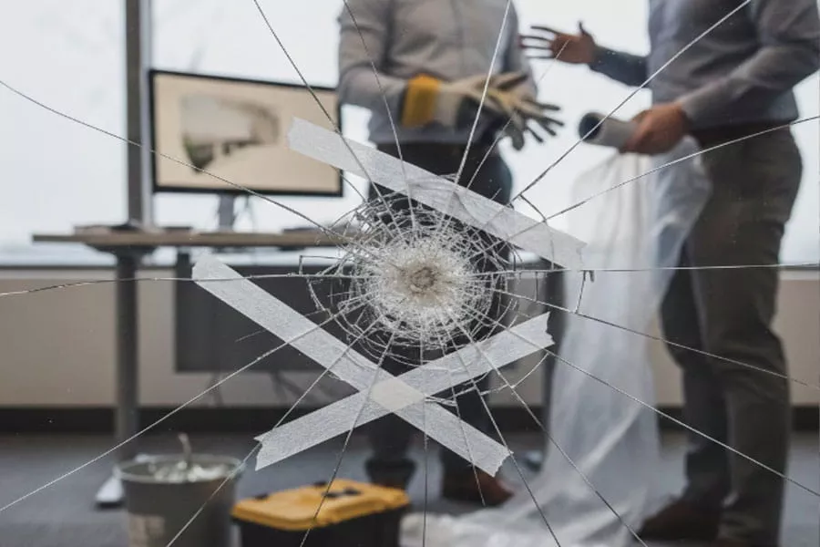 Glass repair service